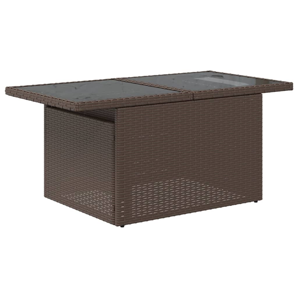 7-tlg. Garten-Sofagarnitur mit Kissen Braun Poly Rattan - Premium Gartenmöbel-Sets - Just €709.44! Shop now at homesales4u