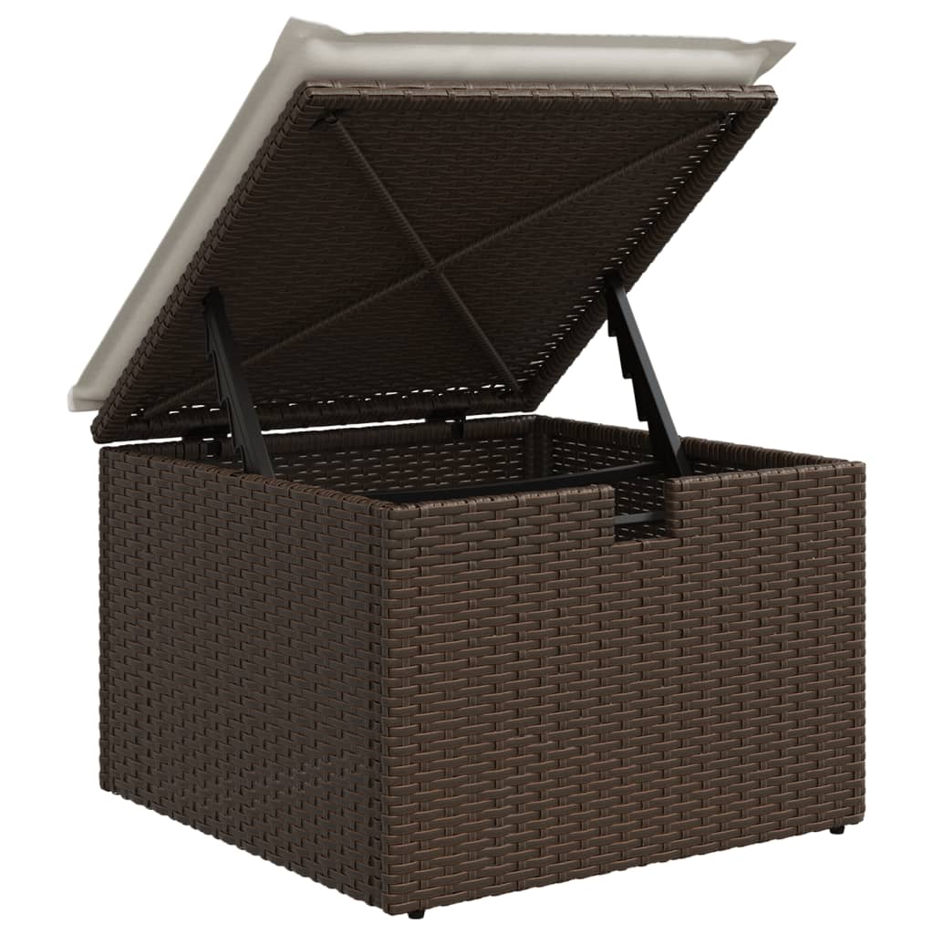 7-tlg. Garten-Sofagarnitur mit Kissen Braun Poly Rattan - Premium Gartenmöbel-Sets - Just €709.44! Shop now at homesales4u