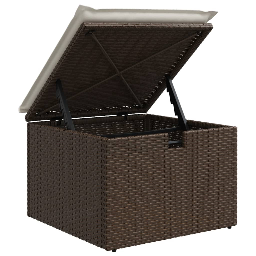 11-tlg. Garten-Sofagarnitur mit Kissen Braun Poly Rattan - Premium Gartenmöbel-Sets - Just €930.57! Shop now at homesales4u