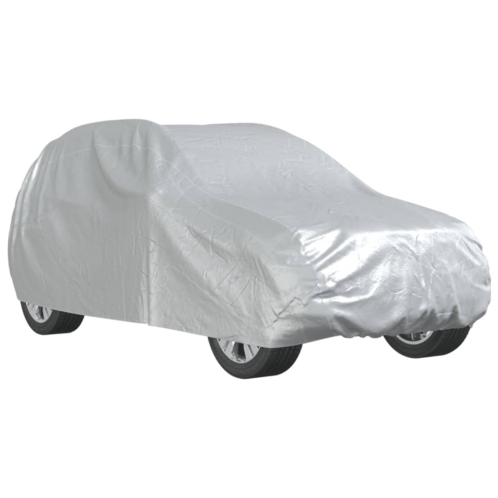 Autoabdeckung für SUV mit Schnallenriemen Voll Silbern M - Premium Kfz-Abdeckplanen - Just €56.34! Shop now at homesales4u