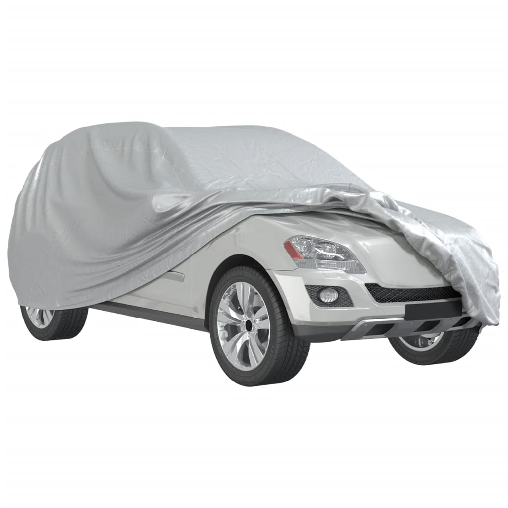 Autoabdeckung für SUV mit Schnallenriemen Voll Silbern L - Premium Kfz-Abdeckplanen - Just €56.60! Shop now at homesales4u