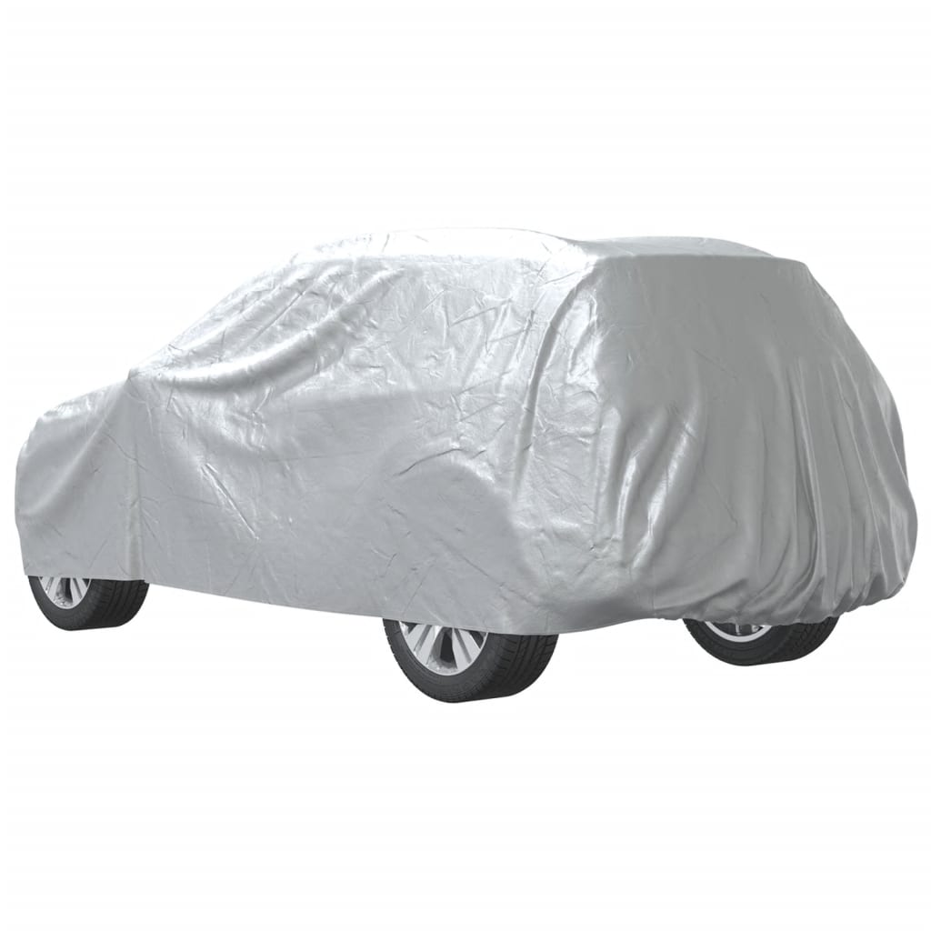 Autoabdeckung für SUV mit Schnallenriemen Voll Silbern L - Premium Kfz-Abdeckplanen - Just €56.60! Shop now at homesales4u
