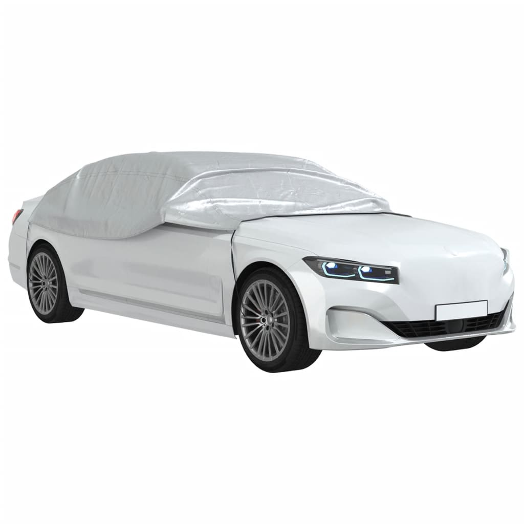 Autoabdeckung Halbgarage mit Haken Silbern M - Premium Kfz-Abdeckplanen - Just €25.59! Shop now at homesales4u