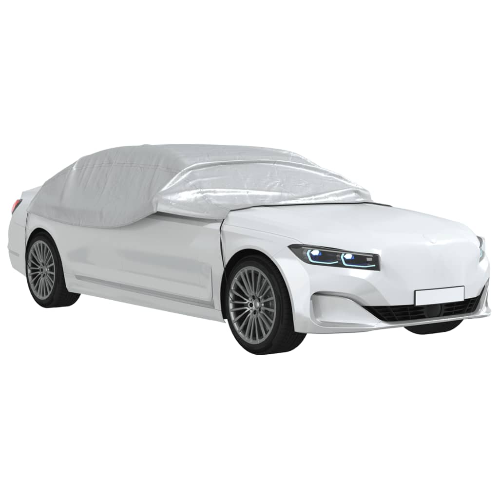 Autoabdeckung Halbgarage mit Haken Silbern XL - Premium Kfz-Abdeckplanen - Just €31.61! Shop now at homesales4u