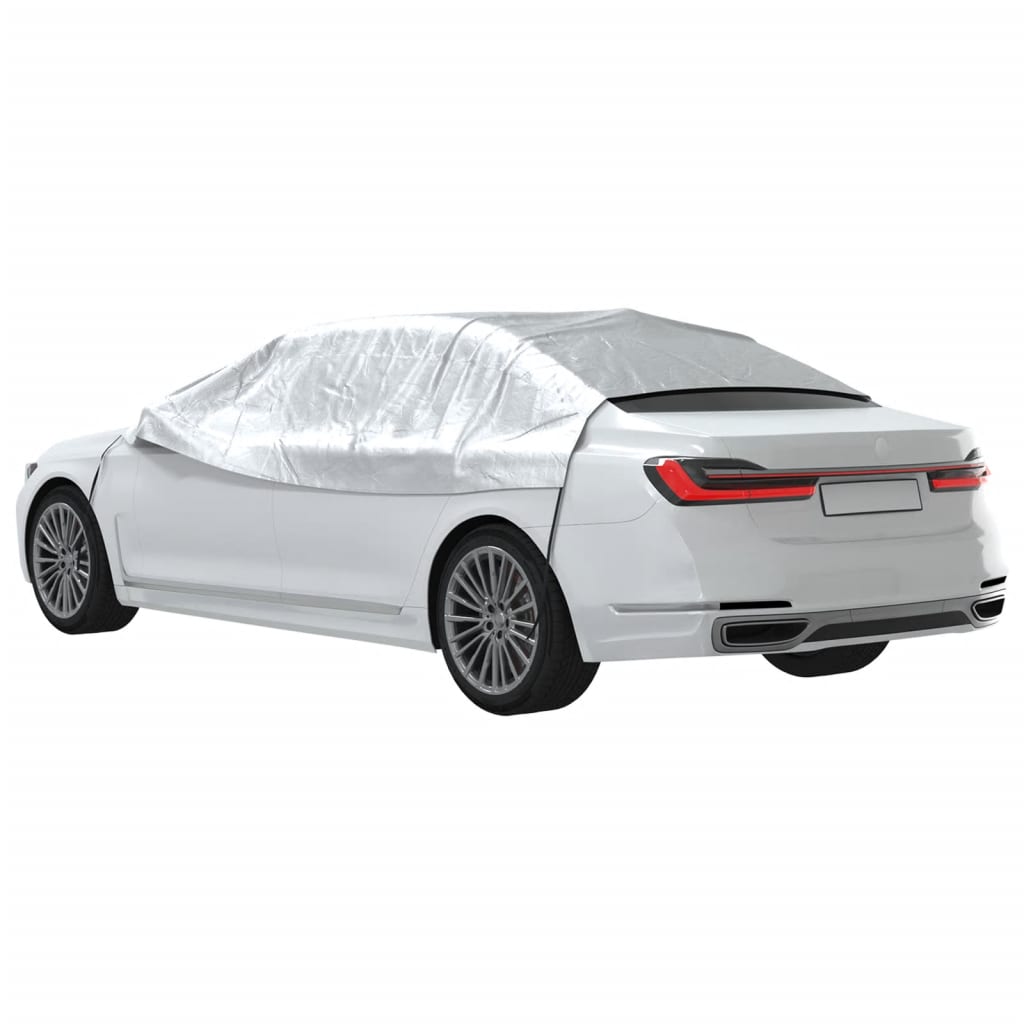 Autoabdeckung Halbgarage mit Haken Silbern XL - Premium Kfz-Abdeckplanen - Just €31.61! Shop now at homesales4u