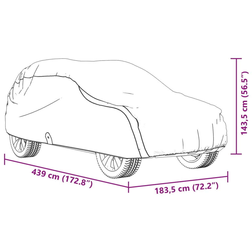 Autoabdeckung für SUV Voll Grau M Vliesstoff - Premium Kfz-Abdeckplanen - Just €40.06! Shop now at homesales4u