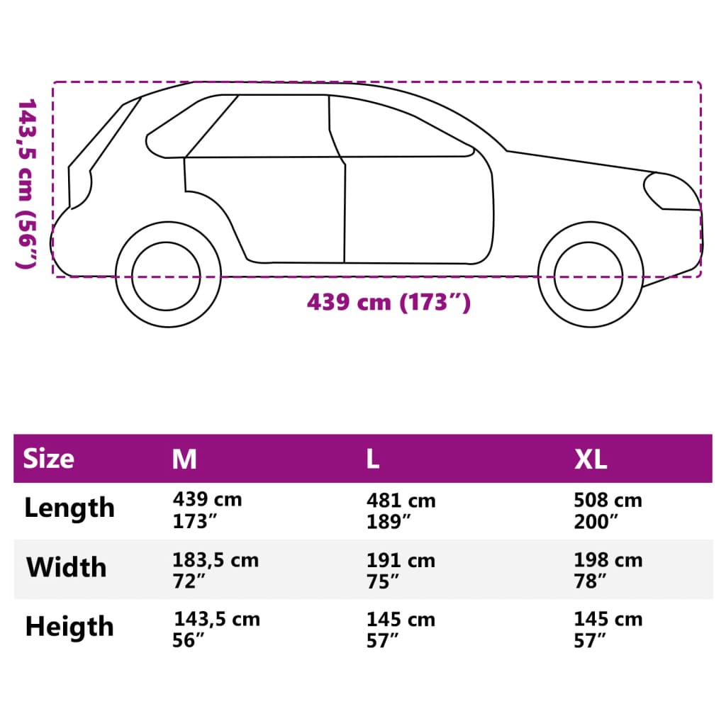 Autoabdeckung für SUV Voll Grau M Vliesstoff - Premium Kfz-Abdeckplanen - Just €40.06! Shop now at homesales4u