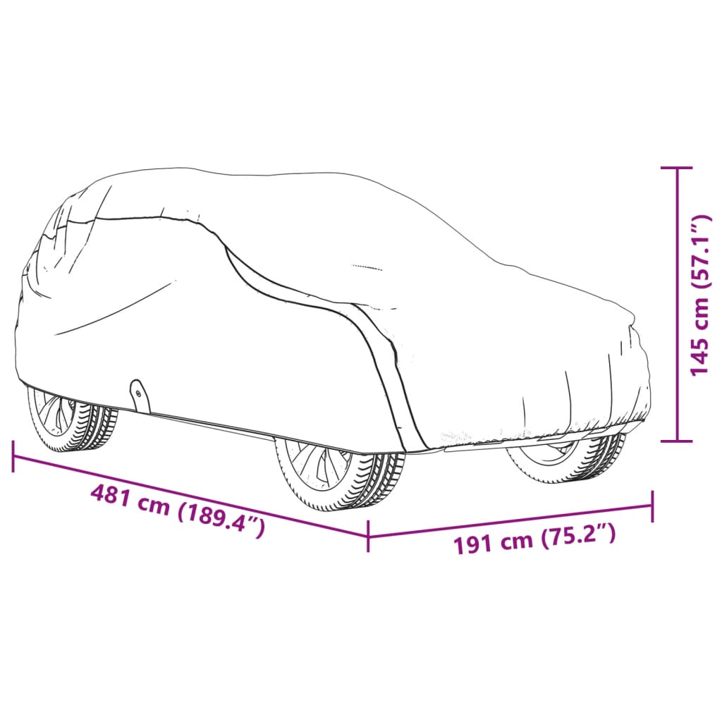 Autoabdeckung für SUV Voll Grau L Vliesstoff - Premium Kfz-Abdeckplanen - Just €39.90! Shop now at homesales4u