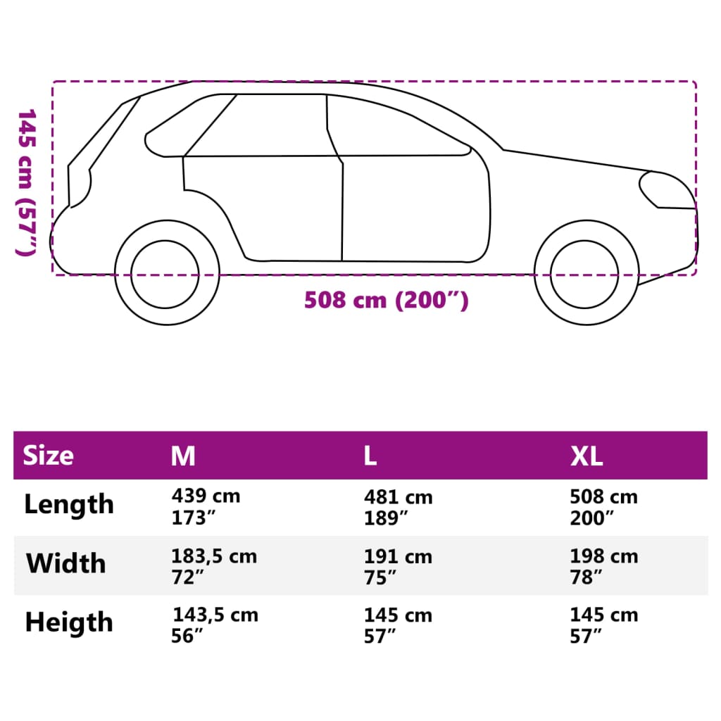 Autoabdeckung für SUV Voll Grau XL Vliesstoff - Premium Kfz-Abdeckplanen - Just €56.66! Shop now at homesales4u