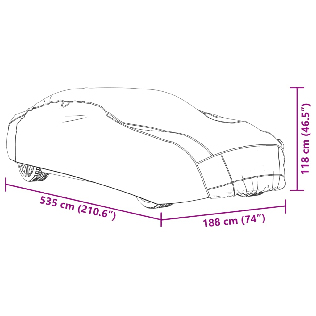 Autoabdeckung für Limousine Hagelschutz Voll XL Grau & Silbern - Premium Kfz-Abdeckplanen - Just €128.69! Shop now at homesales4u