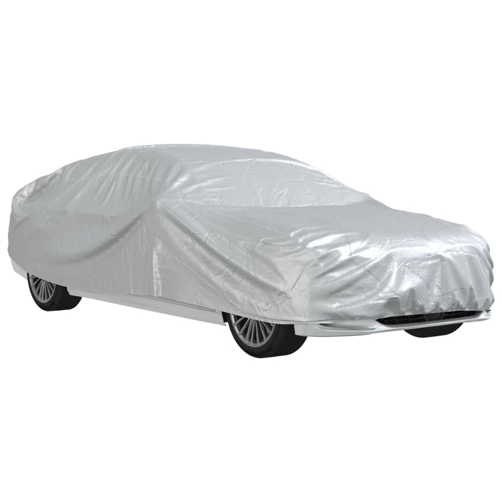 Autoabdeckung für Limousine Schnallenriemen Voll Silbern L PEVA - Premium Kfz-Abdeckplanen - Just €39.73! Shop now at homesales4u