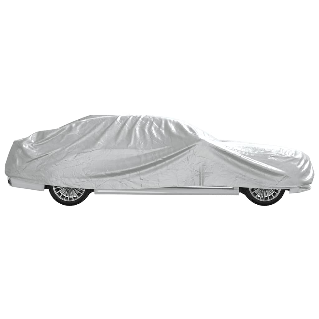 Autoabdeckung für Limousine Schnallenriemen Voll Silbern L PEVA - Premium Kfz-Abdeckplanen - Just €39.73! Shop now at homesales4u