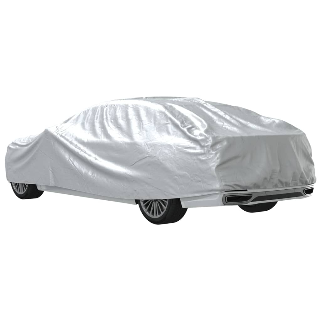 Autoabdeckung für Limousine Schnallenriemen Voll Silbern L PEVA - Premium Kfz-Abdeckplanen - Just €39.73! Shop now at homesales4u