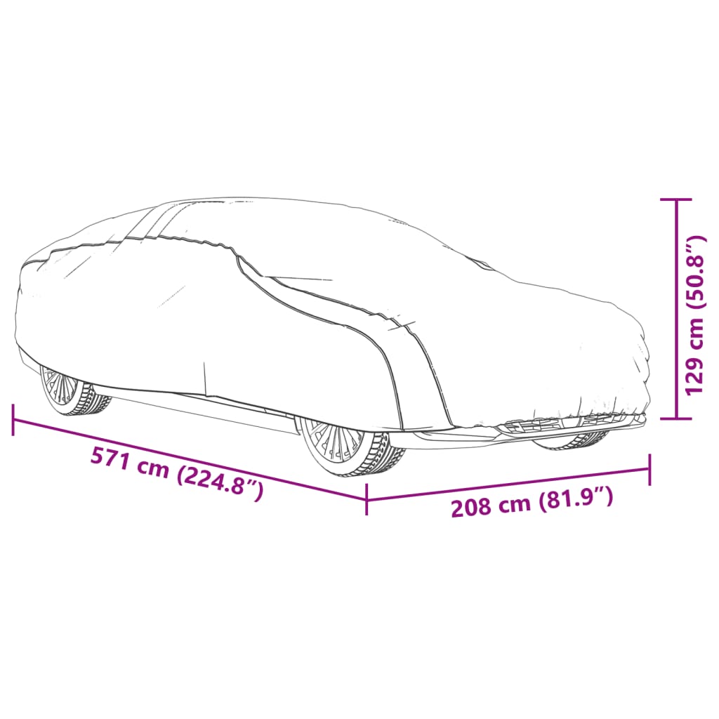 Autoabdeckung Limousine Schnallenriemen Voll Silbern XXL PEVA - Premium Kfz-Abdeckplanen - Just €44.70! Shop now at homesales4u