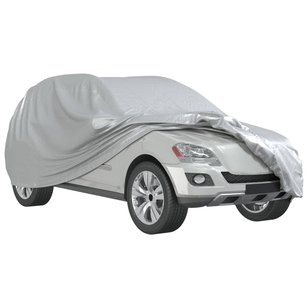 Autoabdeckung für SUV mit Schnallenriemen Voll Silbern L PEVA - Premium Kfz-Abdeckplanen - Just €54.38! Shop now at homesales4u