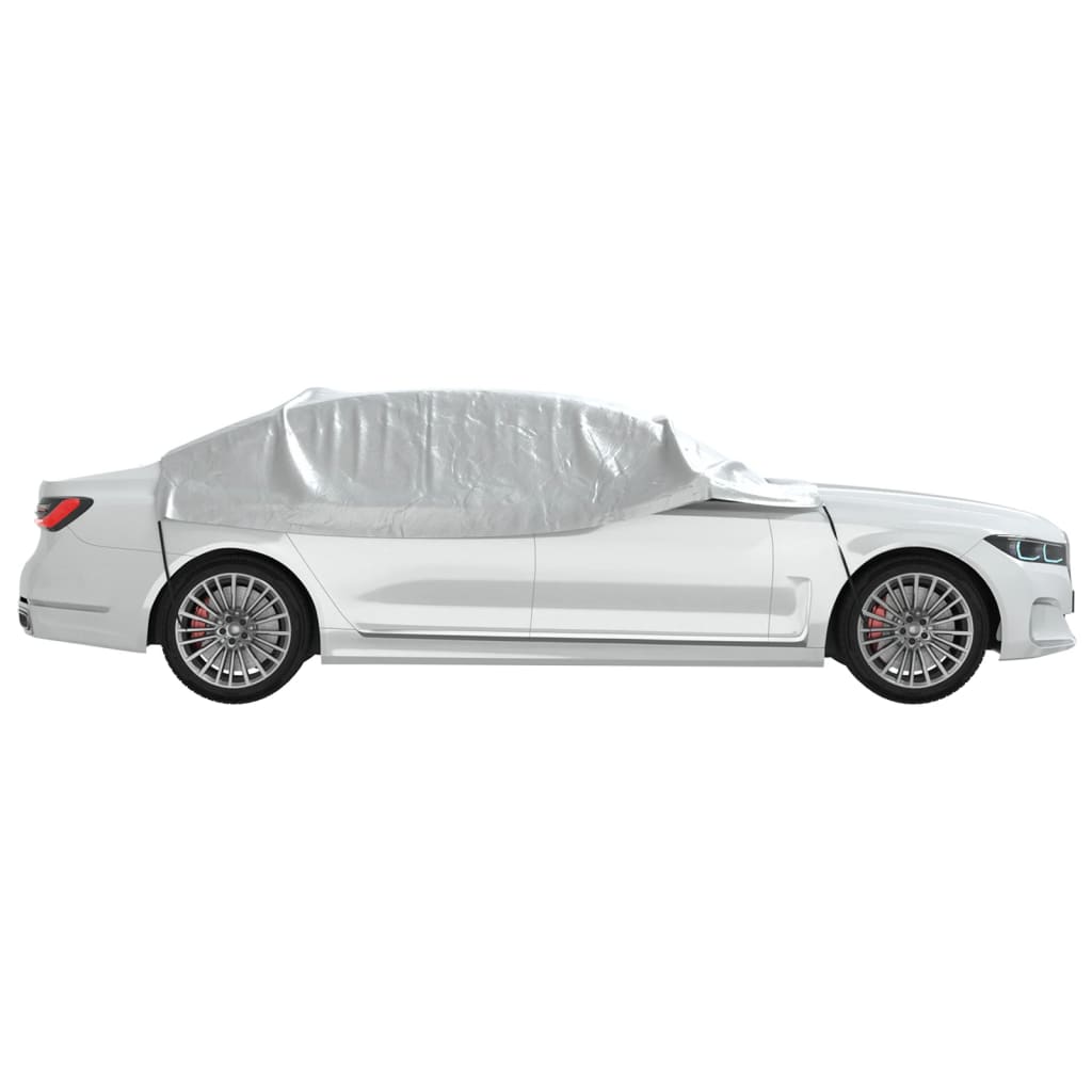 Autoabdeckung Halbgarage mit Haken Silbern L PEVA - Premium Kfz-Abdeckplanen - Just €30.18! Shop now at homesales4u