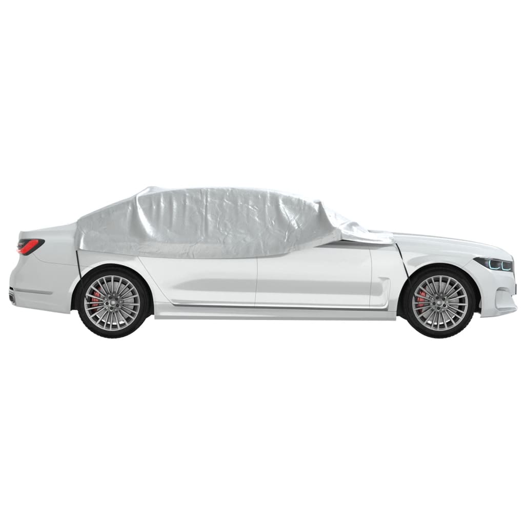 Autoabdeckung Halbgarage mit Haken Silbern XL PEVA - Premium Kfz-Abdeckplanen - Just €30.26! Shop now at homesales4u