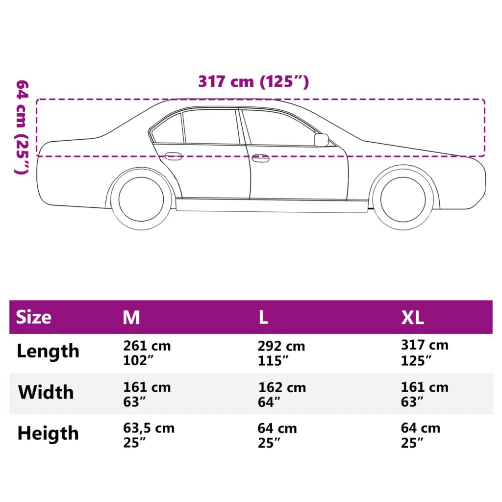 Autoabdeckung Halbgarage mit Haken Silbern XL PEVA - Premium Kfz-Abdeckplanen - Just €30.26! Shop now at homesales4u