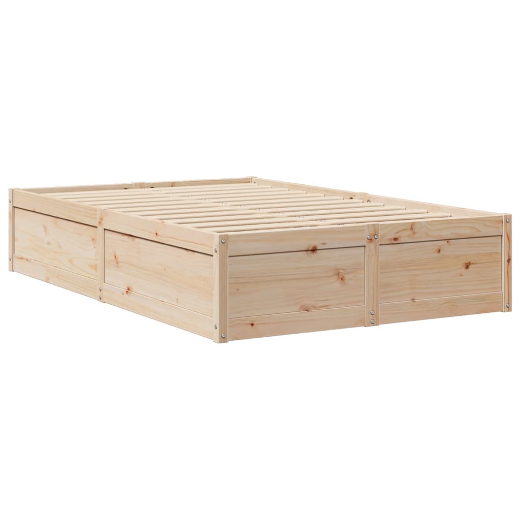 Bett mit Matratze 120x200 cm Massivholz Kiefer - Premium Betten & Bettgestelle - Just €472.18! Shop now at homesales4u