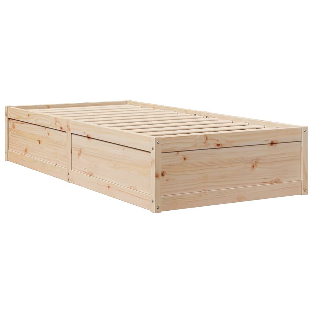 Bett mit Matratze 90x200 cm Massivholz Kiefer - Premium Betten & Bettgestelle - Just €337.44! Shop now at homesales4u