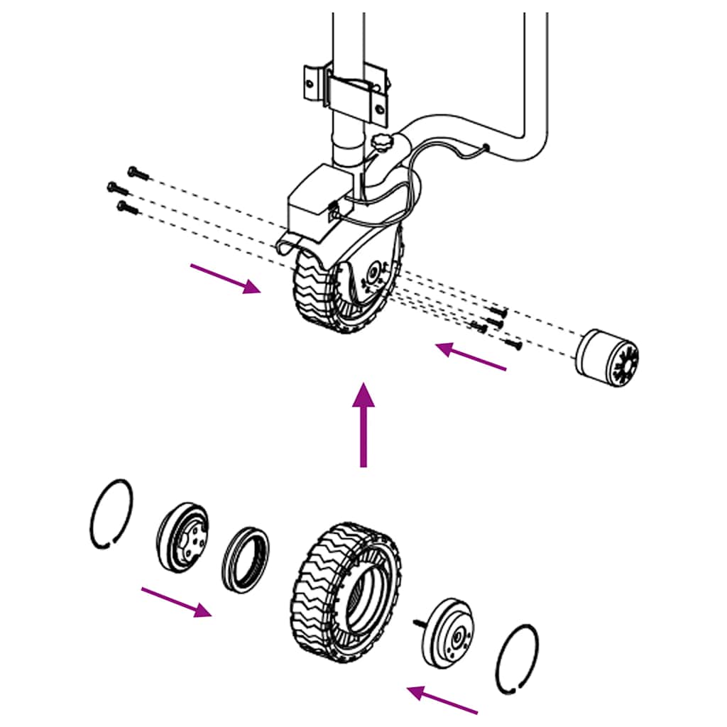 Ersatzrad für Anhänger-Stützrad Ø19,5x10 cm Aluminium und Gummi - Premium Trailer & Anhänger - Just €94.90! Shop now at homesales4u