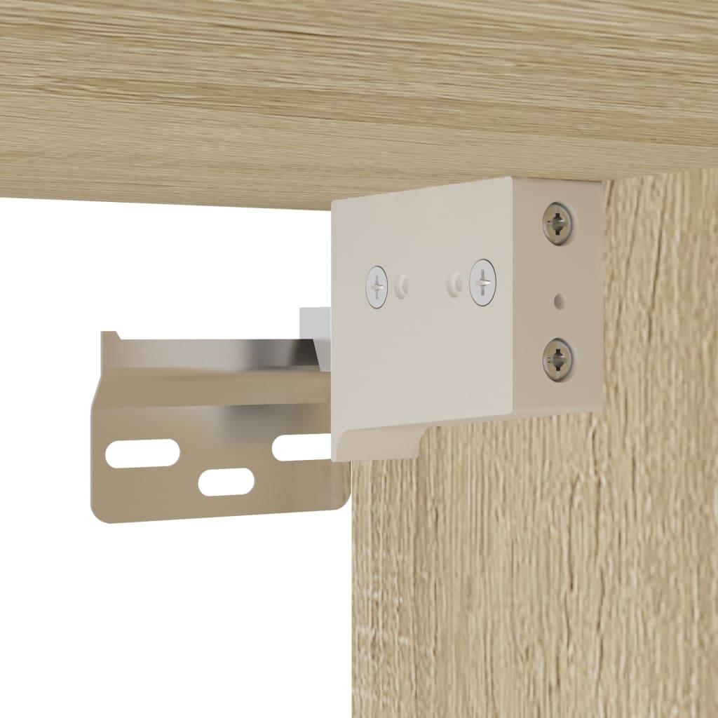 Hängeglasschrank Lyon Sonoma-Eiche 80x31x60 cm Holzwerkstoff - Premium Küchenschränke - Just €74.17! Shop now at homesales4u