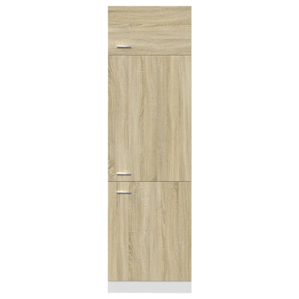 Kühlumbauschrank Lyon Sonoma-Eiche 60x57x207 cm Holzwerkstoff - Premium Küchenschränke - Just €194.85! Shop now at homesales4u