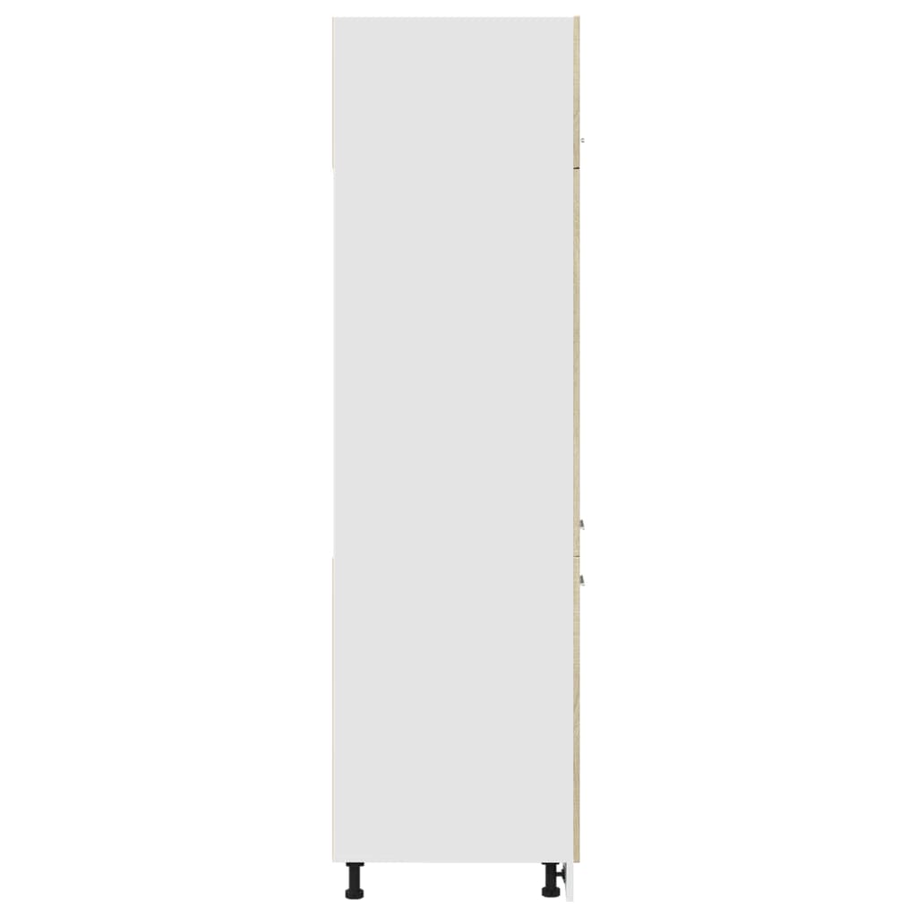 Kühlumbauschrank Lyon Sonoma-Eiche 60x57x207 cm Holzwerkstoff - Premium Küchenschränke - Just €194.85! Shop now at homesales4u