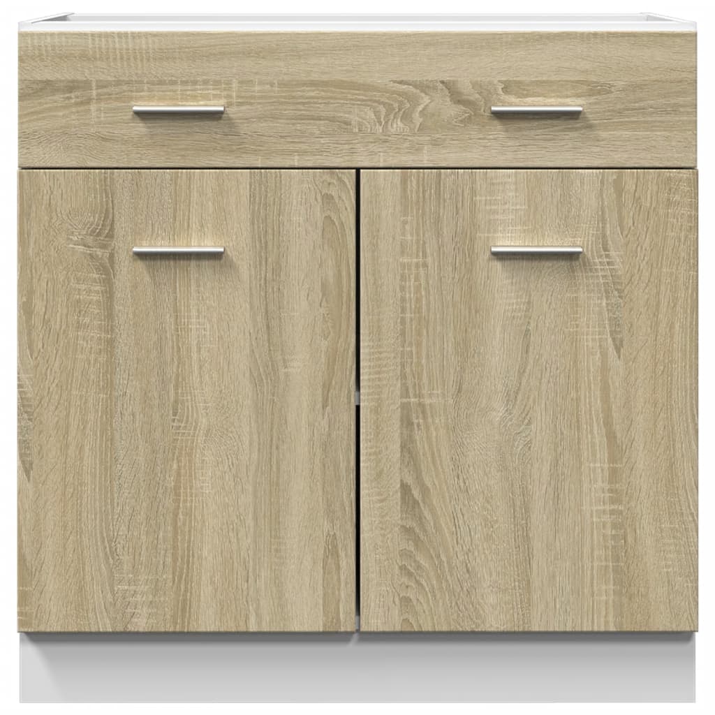 Schubunterschrank Lyon Sonoma-Eiche 80x46x81,5 cm Holzwerkstoff - Premium Küchenschränke - Just €111.42! Shop now at homesales4u