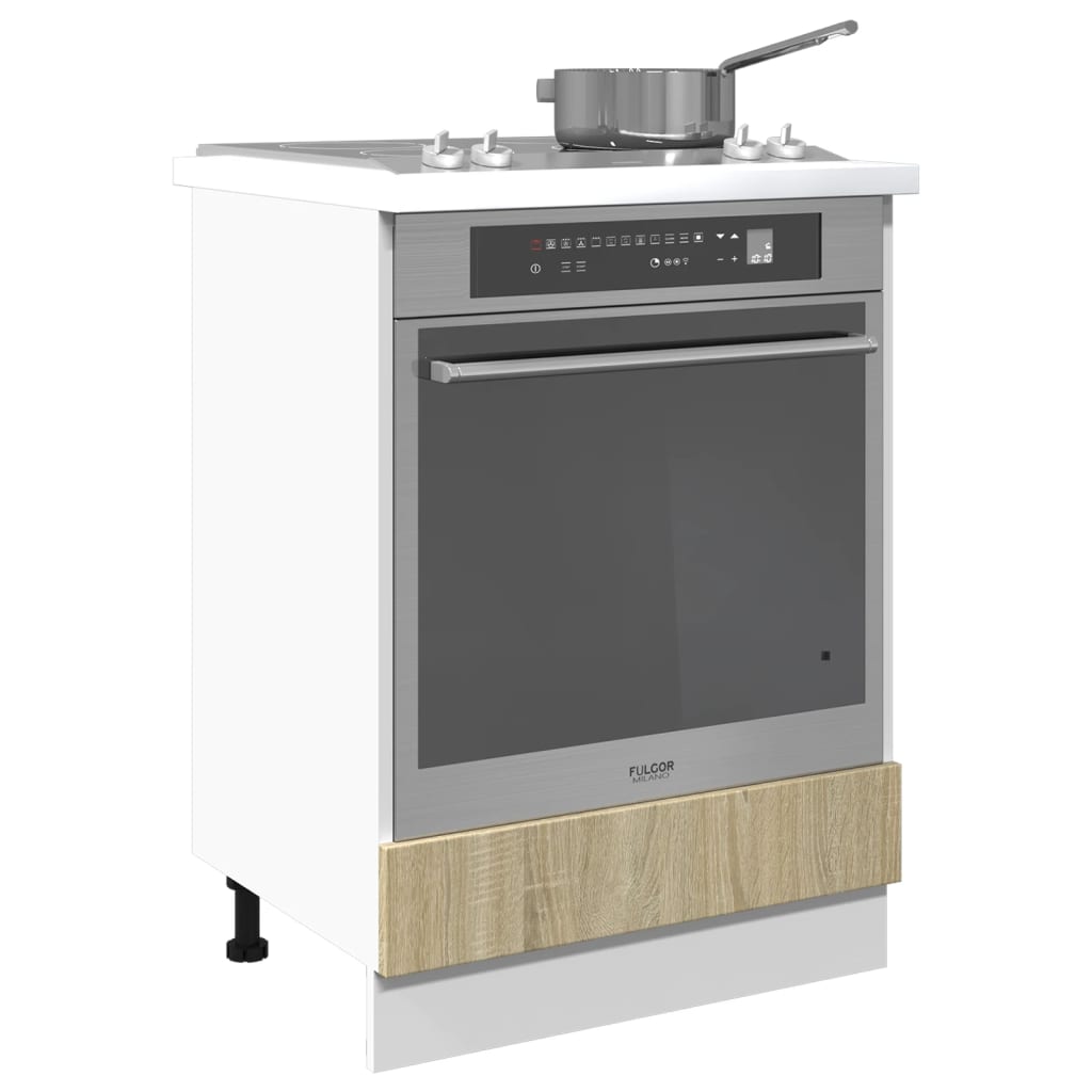 Herdumbauschrank Sonoma-Eiche 60x46x81,5 cm Holzwerkstoff - Premium Küchenschränke - Just €78.05! Shop now at homesales4u