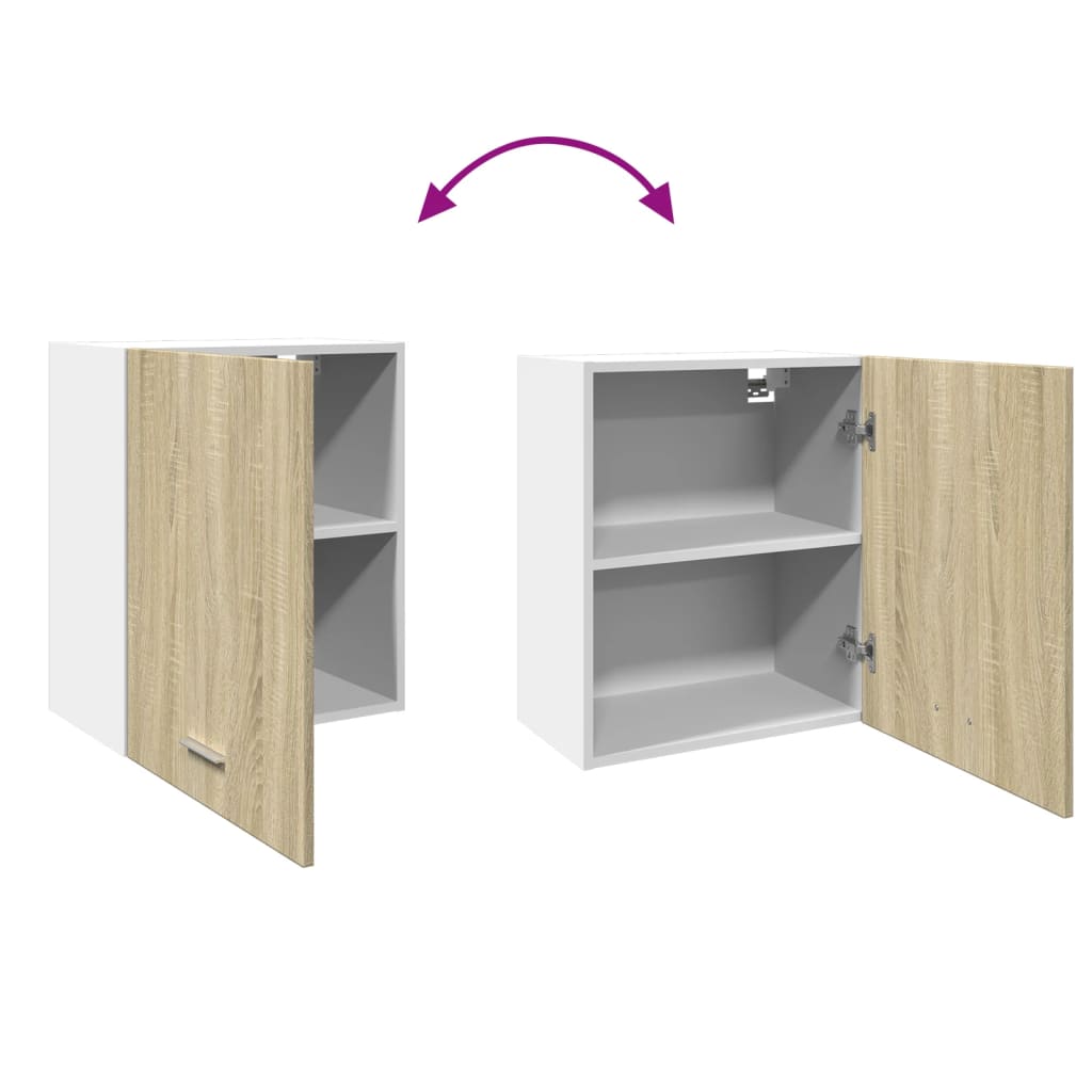 Wandschrank Lyon Sonoma-Eiche 50x31x60 cm Holzwerkstoff - Premium Küchenschränke - Just €63.79! Shop now at homesales4u