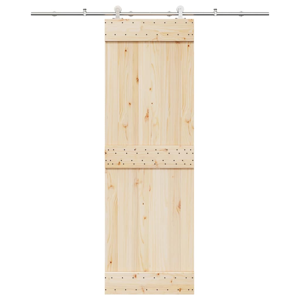 Schiebetür-Beschlagsatz 200 cm Edelstahl Silbern - Premium Türbeschläge & -klingeln - Just €115.58! Shop now at homesales4u
