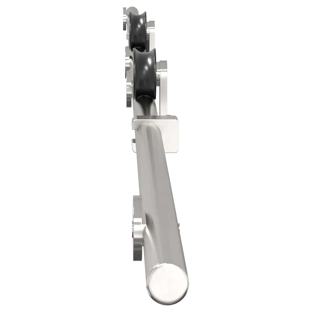 Schiebetür-Beschlagsatz 183 cm Edelstahl Silbern - Premium Türbeschläge & -klingeln - Just €88.29! Shop now at homesales4u