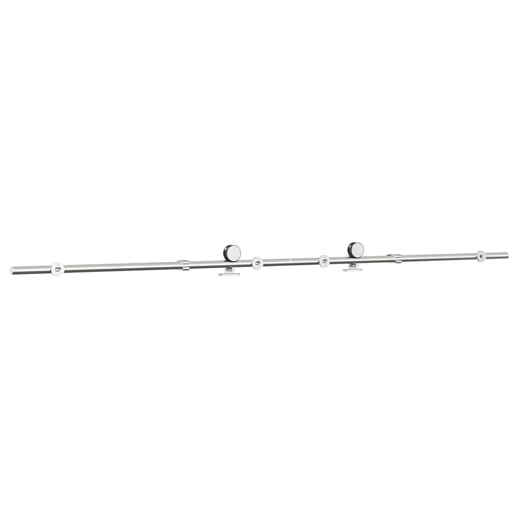 Schiebetür-Beschlagsatz 183 cm Edelstahl Silbern - Premium Türbeschläge & -klingeln - Just €88.29! Shop now at homesales4u