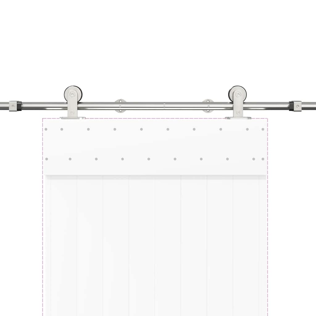Schiebetür-Beschlagsatz 183 cm Edelstahl Silbern - Premium Türbeschläge & -klingeln - Just €88.29! Shop now at homesales4u