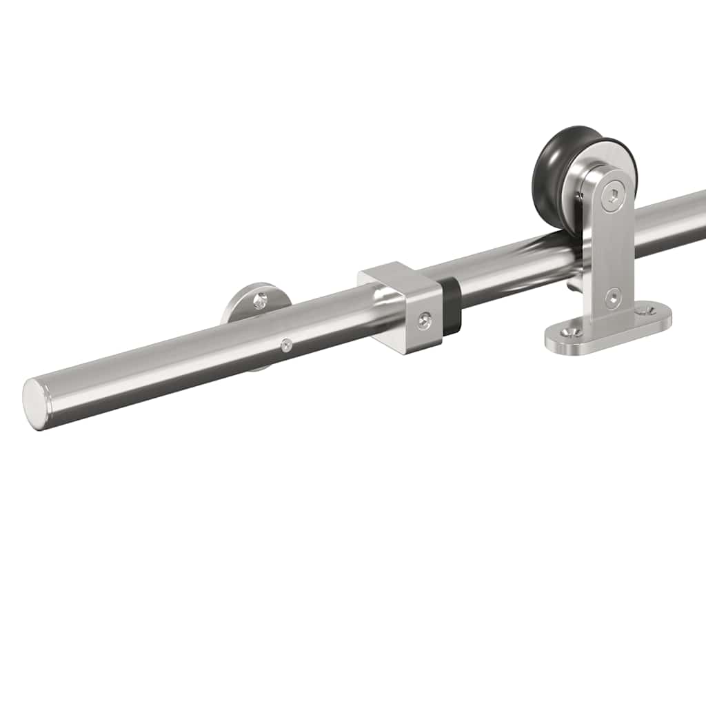 Schiebetür-Beschlagsatz 183 cm Edelstahl Silbern - Premium Türbeschläge & -klingeln - Just €88.29! Shop now at homesales4u
