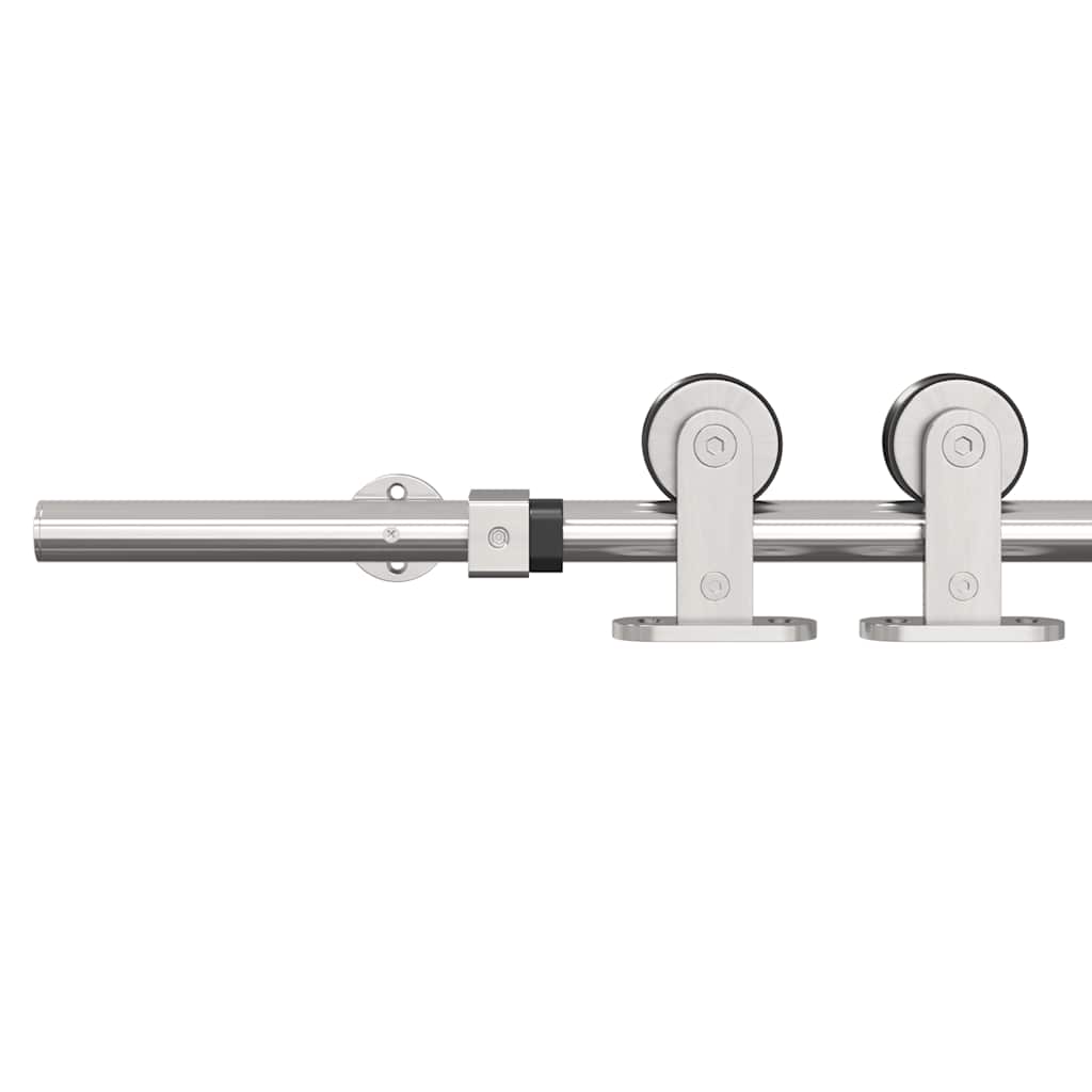 Schiebetür-Beschlagsatz 183 cm Edelstahl Silbern - Premium Türbeschläge & -klingeln - Just €88.29! Shop now at homesales4u
