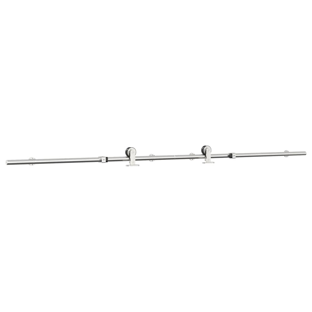 Schiebetür-Beschlagsatz 200 cm Edelstahl Silbern - Premium Türbeschläge & -klingeln - Just €88.21! Shop now at homesales4u