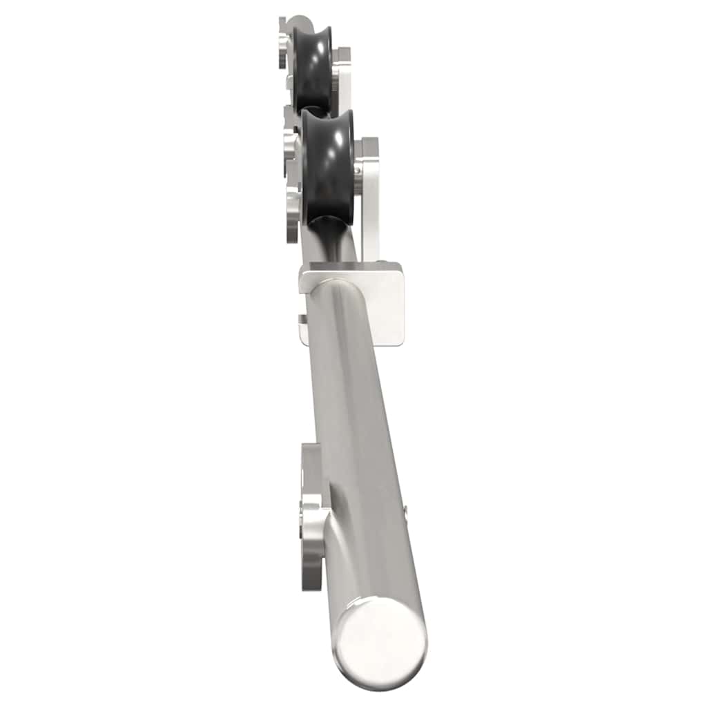 Schiebetür-Beschlagsatz 200 cm Edelstahl Silbern - Premium Türbeschläge & -klingeln - Just €88.21! Shop now at homesales4u
