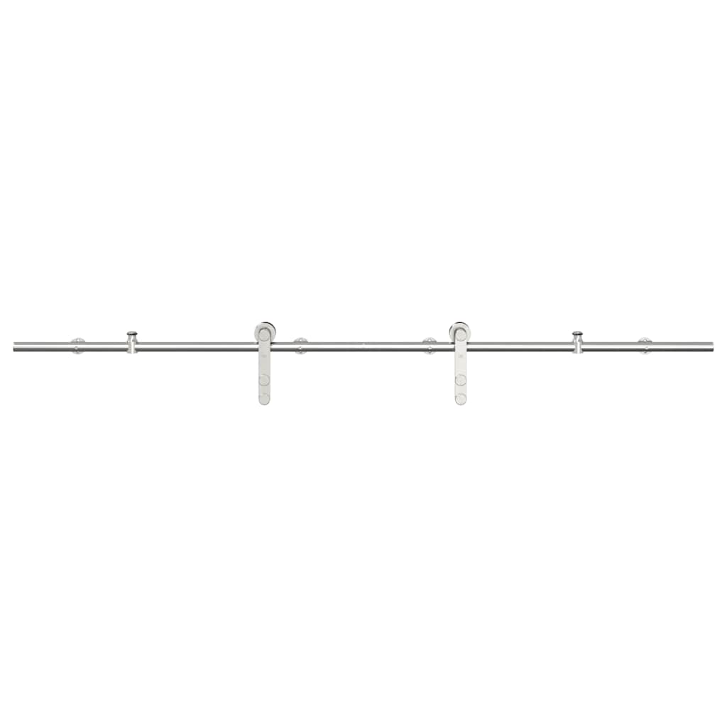 Schiebetür-Beschlagsatz 183 cm Edelstahl Silbern - Premium Türbeschläge & -klingeln - Just €86.33! Shop now at homesales4u