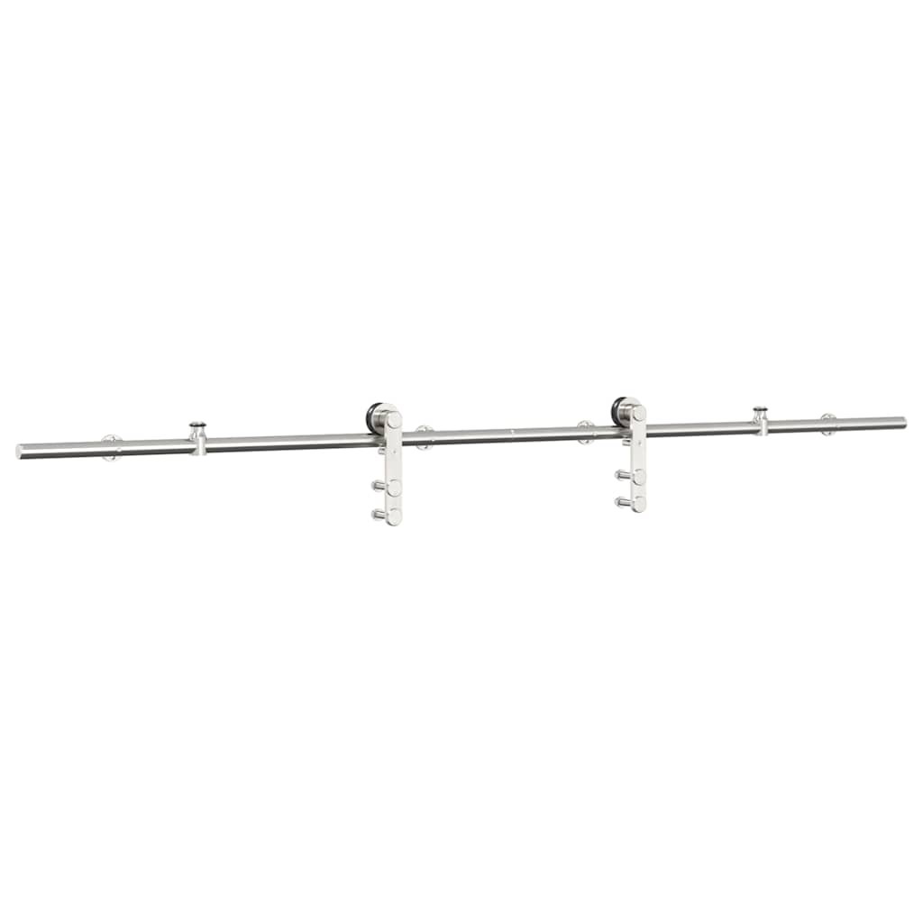 Schiebetür-Beschlagsatz 183 cm Edelstahl Silbern - Premium Türbeschläge & -klingeln - Just €86.33! Shop now at homesales4u