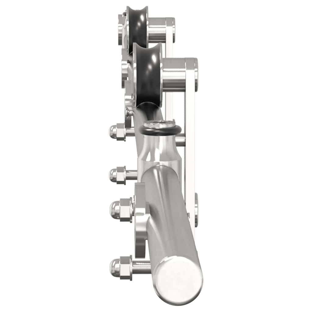 Schiebetür-Beschlagsatz 183 cm Edelstahl Silbern - Premium Türbeschläge & -klingeln - Just €86.33! Shop now at homesales4u