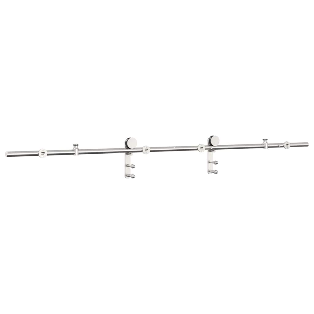 Schiebetür-Beschlagsatz 183 cm Edelstahl Silbern - Premium Türbeschläge & -klingeln - Just €86.33! Shop now at homesales4u
