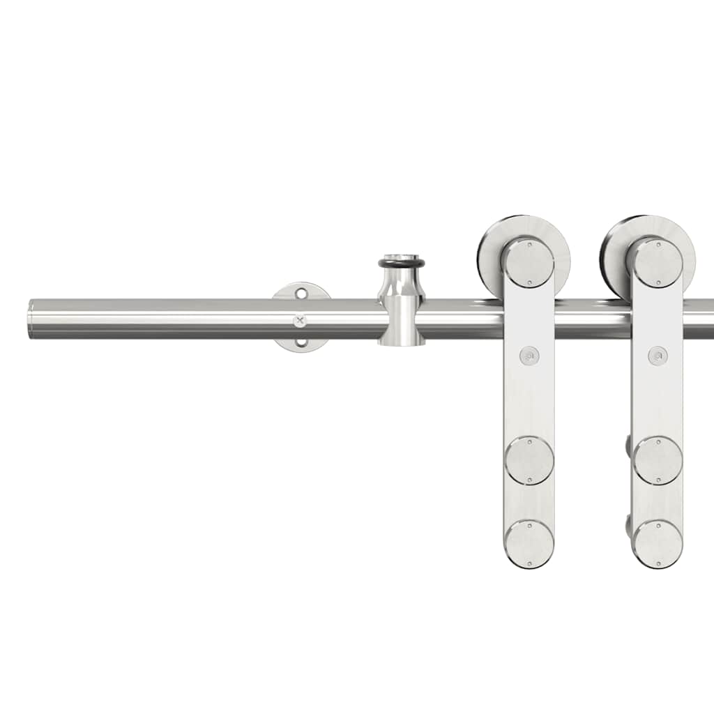 Schiebetür-Beschlagsatz 183 cm Edelstahl Silbern - Premium Türbeschläge & -klingeln - Just €86.33! Shop now at homesales4u
