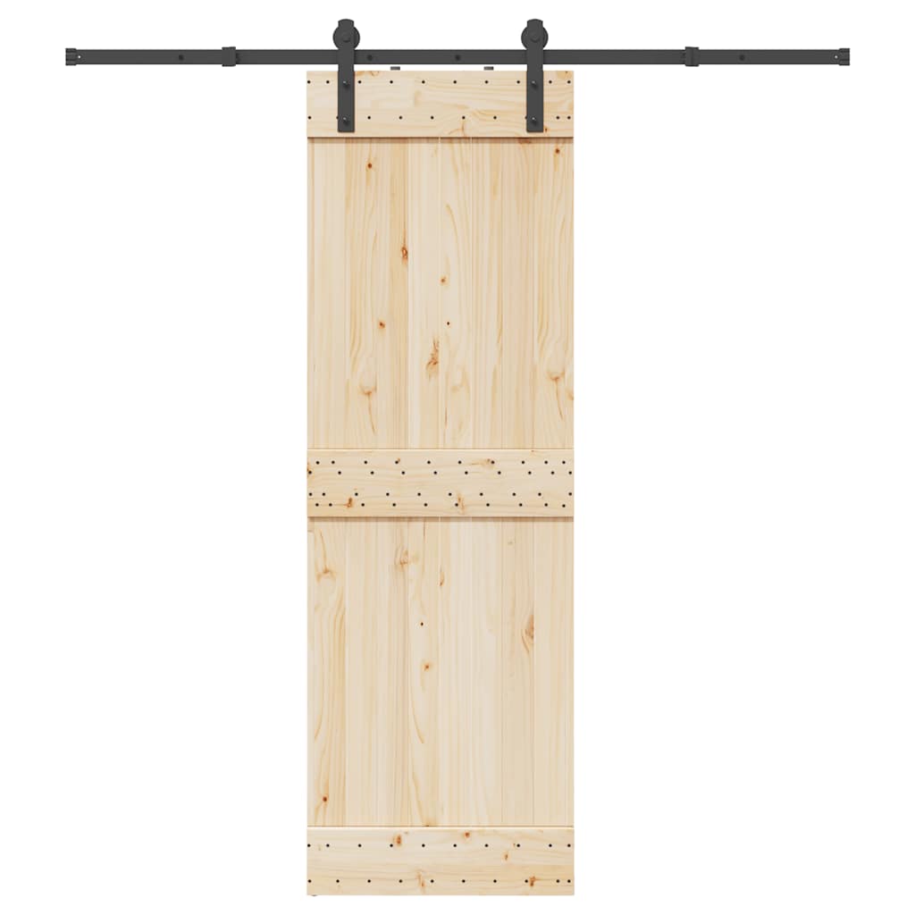 Schiebetürbeschlag-Set 200 cm Stahl Schwarz - Premium Türbeschläge & -klingeln - Just €79.41! Shop now at homesales4u
