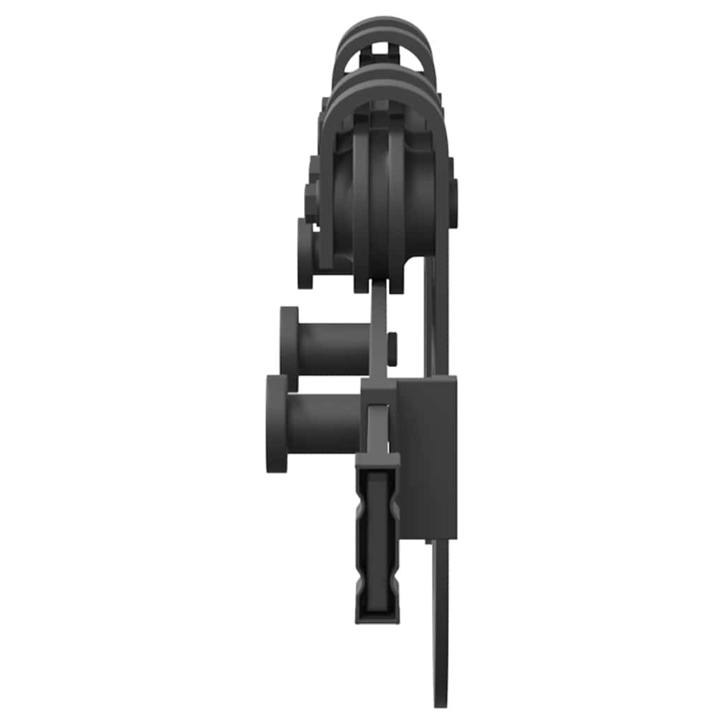 Schiebetürbeschlag-Set 183 cm Stahl Schwarz - Premium Türbeschläge & -klingeln - Just €50.70! Shop now at homesales4u
