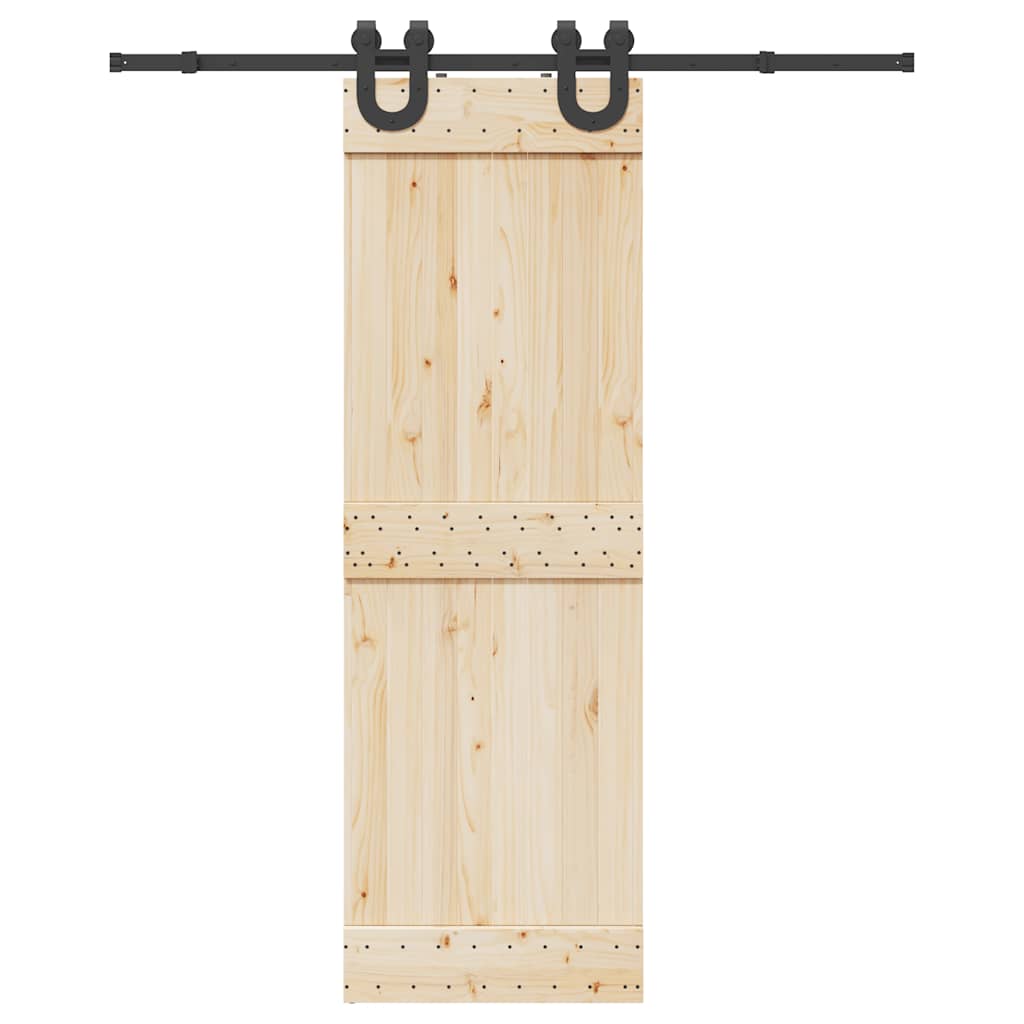 Schiebetürbeschlag-Set 183 cm Stahl Schwarz - Premium Türbeschläge & -klingeln - Just €50.70! Shop now at homesales4u