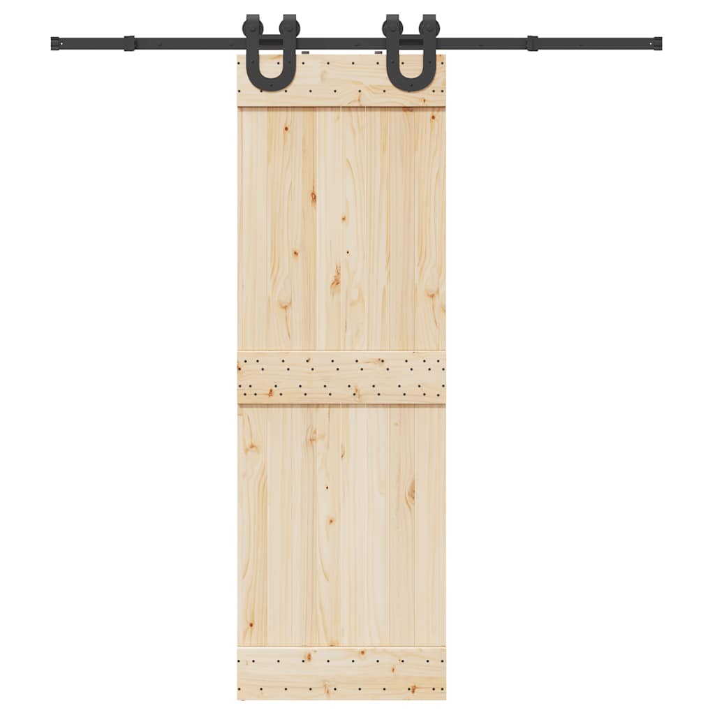 Schiebetürbeschlag-Set 200 cm Stahl Schwarz - Premium Türbeschläge & -klingeln - Just €51.51! Shop now at homesales4u