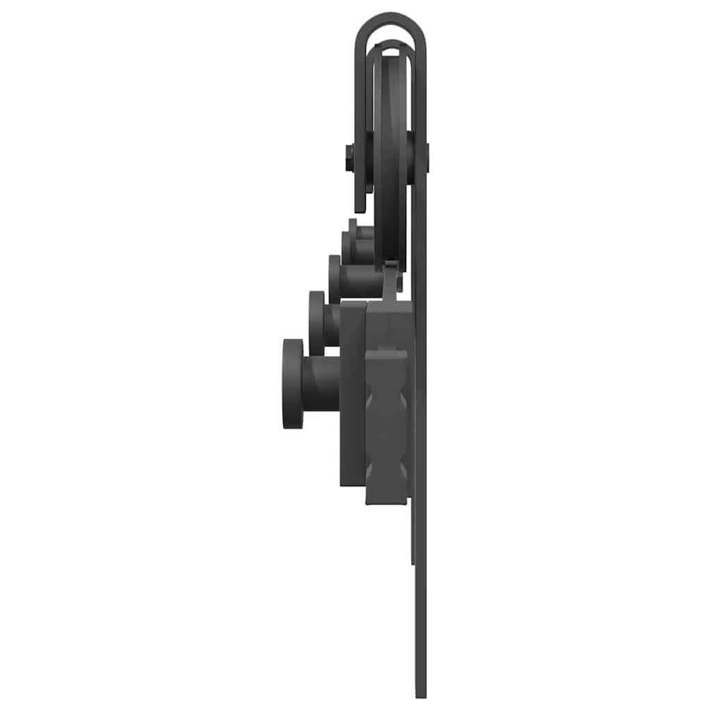 Schiebetürbeschlag-Set 183 cm Stahl Schwarz - Premium Türbeschläge & -klingeln - Just €64.84! Shop now at homesales4u
