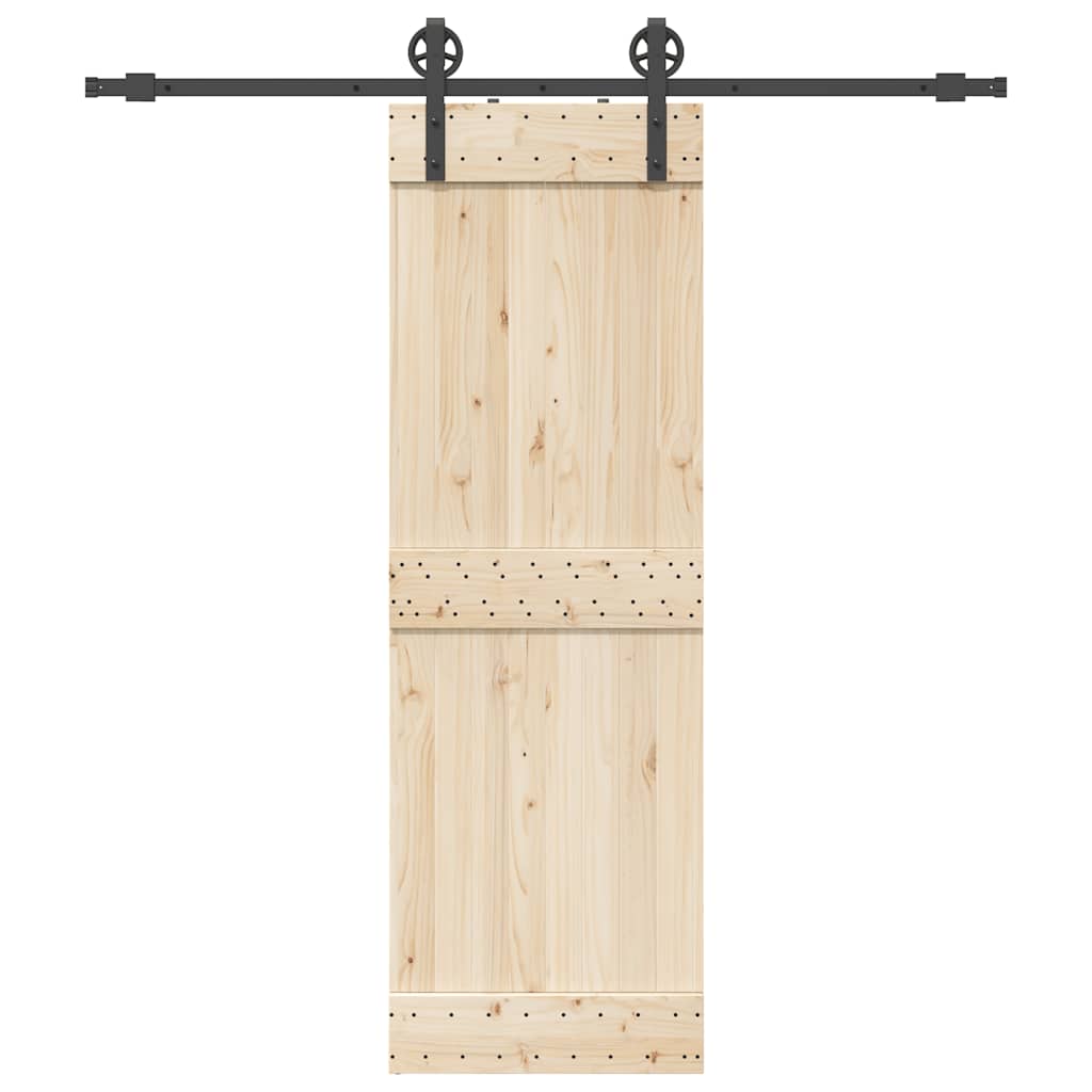 Schiebetürbeschlag-Set 200 cm Stahl Schwarz - Premium Türbeschläge & -klingeln - Just €83.04! Shop now at homesales4u
